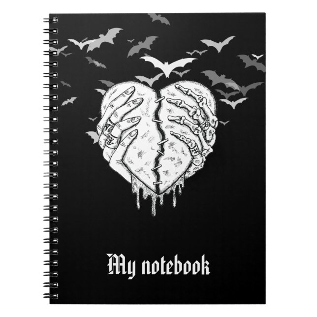 Gothic Notebook for Dark Aesthetics & Deep Ideas (Front)