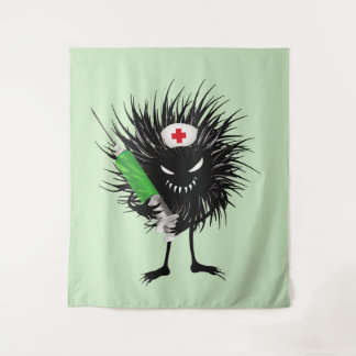 Gothic Nurse Funny Evil Creature Character Tapestry
