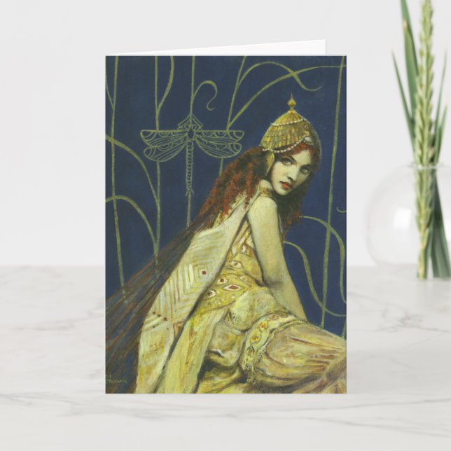Gothic Nymph Greetings Card (Front)