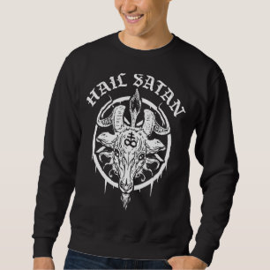 Gothic Occult Pentagram Leviathan Cross Baphomet H Sweatshirt