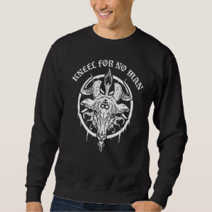 Gothic Occult Satanic Pentagram Leviathan Cross Ba Sweatshirt