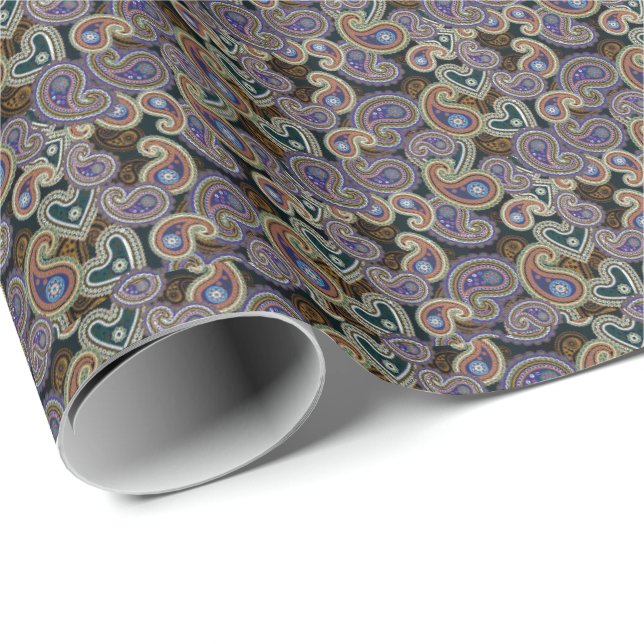 Gothic Paisley Wrapping Paper (Roll Corner)