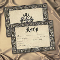 Gothic Parchment Medieval Until Death Wedding