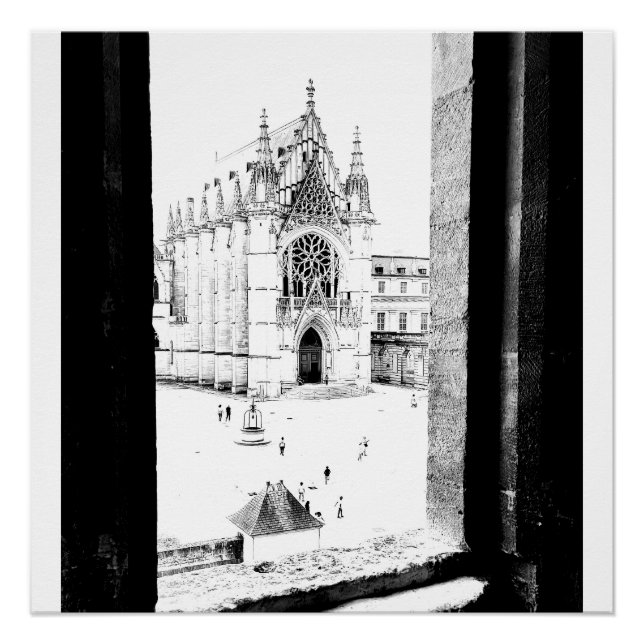 Gothic Paris. Sainte-Chapelle de Vincennes. France Poster (Front)