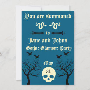 Gothic Party Printable Invitation