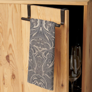 Gothic Pattern Black Kitchen Towel