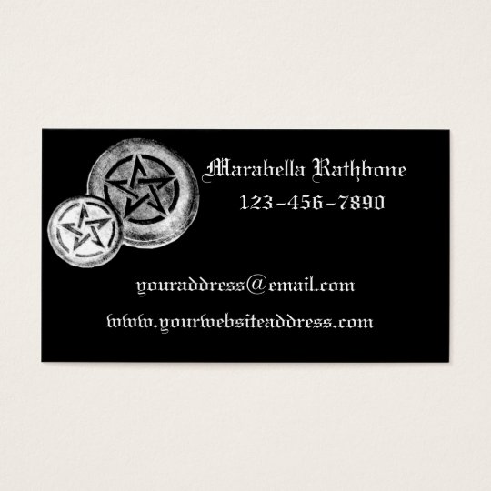 Gothic Pentacles Business Card