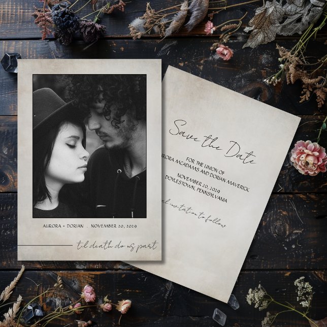 Gothic Photo Save the Date Invitation (Creator Uploaded)