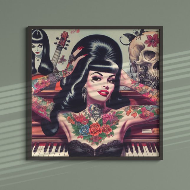 Gothic Piano Girl Poster (Creator Uploaded)