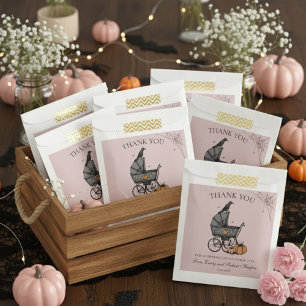 Gothic Pink Baby Carriage Baby Shower Thank You Favour Bags