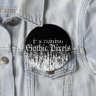 Gothic Pixels 10 Cm Round Badge