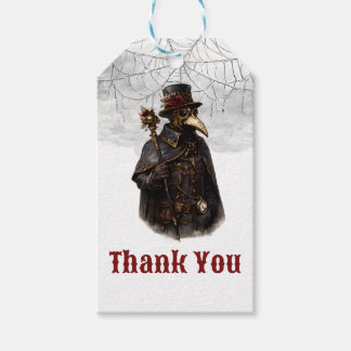 Gothic Plague Doctor Dark Academia Thank You Gift Tags