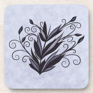 Gothic plant floral swirl flourish nature lover coaster