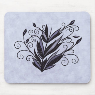 Gothic plant floral swirl flourish nature lover mouse mat
