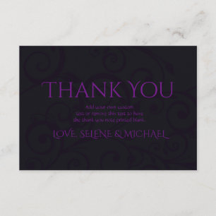 Gothic Plum Thank You Cards