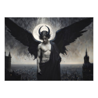 Gothic Portrait of Lord Lucifer Photo Print