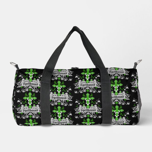 Gothic Post Punk Fashion Accessories Duffle Bag (Front)