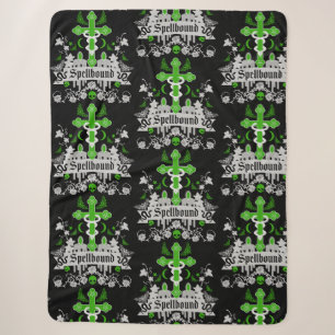 Gothic Post Punk Fashion Accessories Sherpa Blanket