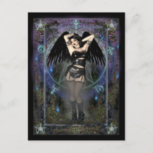 Gothic Postcard - Gothic Vampiress