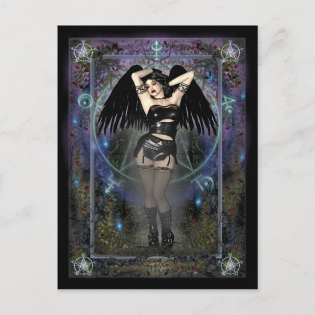 Gothic Postcard - Gothic Vampiress (Front)