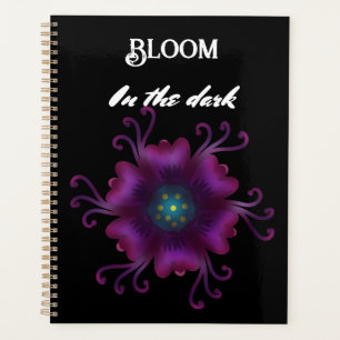 Gothic Purple Flower Dark Floral Botanical Planner