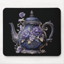 GOTHIC PURPLE ORNATE VICTORIAN TEA KETTLE