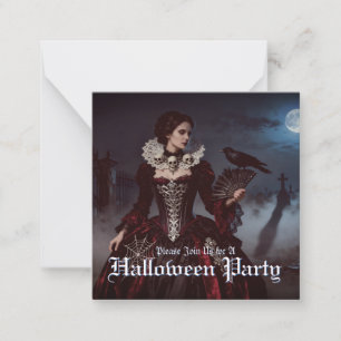 Gothic Queen in Moonlit Graveyard Card