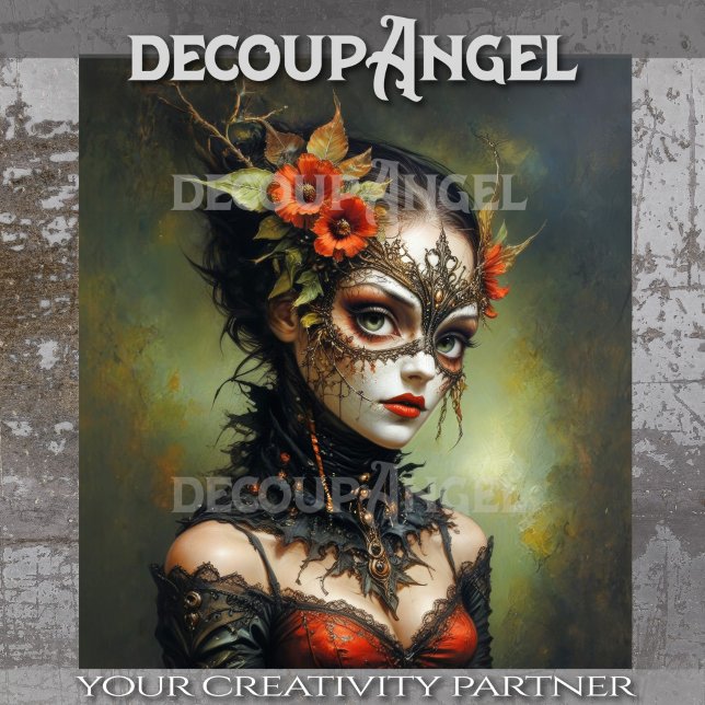 Gothic Queen of Spring Decoupage Tissue Paper (Creator Uploaded)