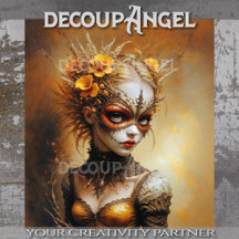 Gothic Queen of Summer Decoupage