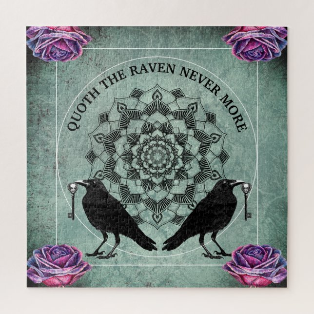 Gothic Quoth The Raven Never More Jigsaw Puzzle (Vertical)