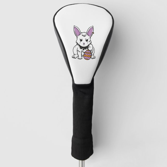 Gothic Rabbit Gothic Bunny Gothic Easter Emo Goth  Golf Head Cover (Front)