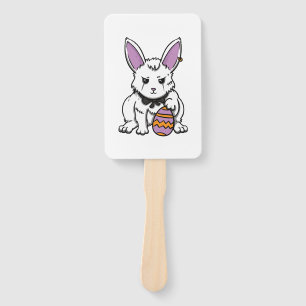 Gothic Rabbit Gothic Bunny Gothic Easter Emo Goth Hand Fan