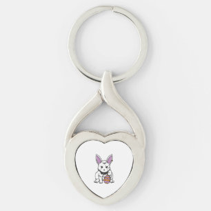 Gothic Rabbit Gothic Bunny Gothic Easter Emo Goth Key Ring