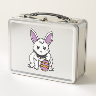 Gothic Rabbit Gothic Bunny Gothic Easter Emo Goth Metal Lunch Box