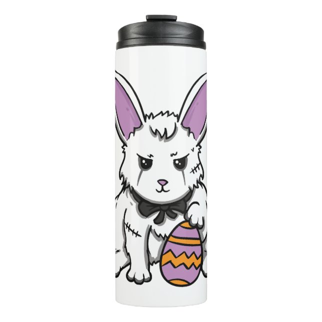 Gothic Rabbit Gothic Bunny Gothic Easter Emo Goth  Thermal Tumbler (Front)