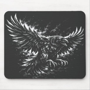 Gothic Raven – by BurnsInHell Mouse Mat