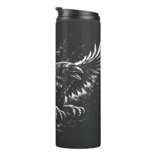 Gothic Raven – by BurnsInHell Thermal Tumbler