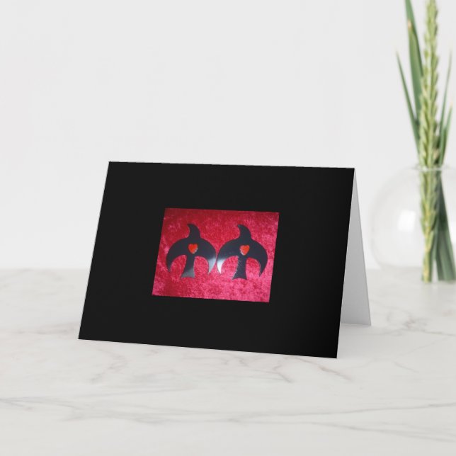Gothic Raven Card (Front)