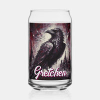 Gothic Raven Crow Bird Painting Personalised