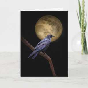 Gothic Raven Halloween Card