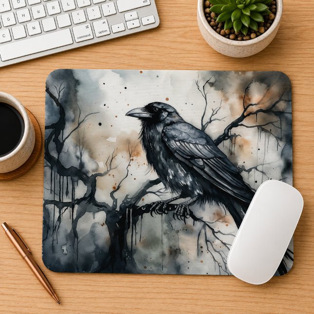 Gothic Raven  Mouse Mat (Creator Uploaded)