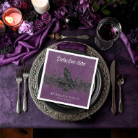 Gothic Raven Purple Darkly Ever After Wedding