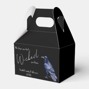 Gothic Raven Wicked Good Time Halloween Party Favour Box