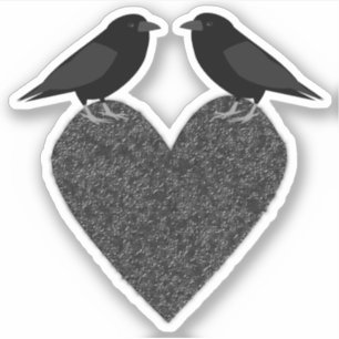 Gothic Ravens and Black Heart