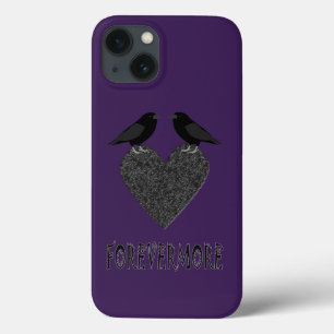 Gothic Ravens and Black Heart iPhone 13 Case