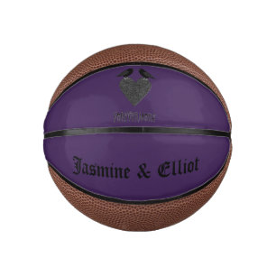 Gothic Ravens and Black Heart Custom Mini Basketball