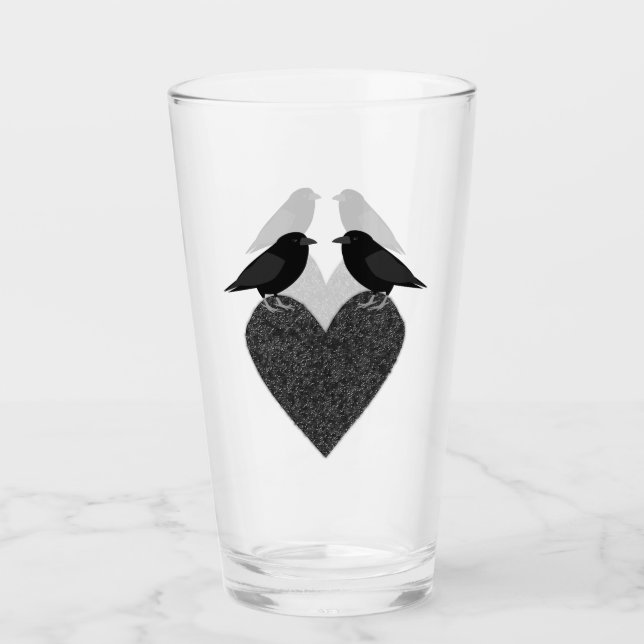 Gothic Ravens and Black Heart Glass (Front)