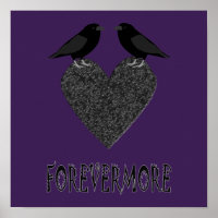 Gothic Ravens and Black Heart