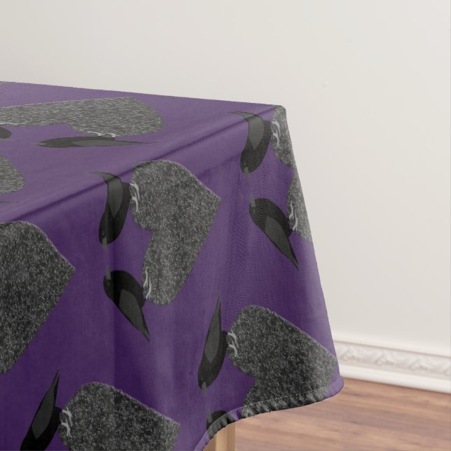 Gothic Ravens and Black Heart Tablecloth (In Situ)