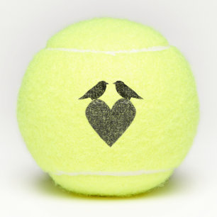 Gothic Ravens and Black Heart Tennis Balls